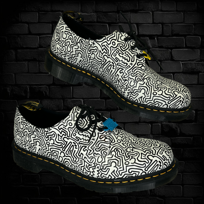 Dr. Martens Black & White Oxfords - M Size 11