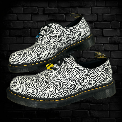 Dr. Martens Black & White Oxfords - M Size 11