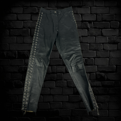 Vintage Leather Pants - Size 10