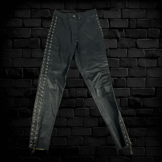 Vintage Leather Pants - Size 10