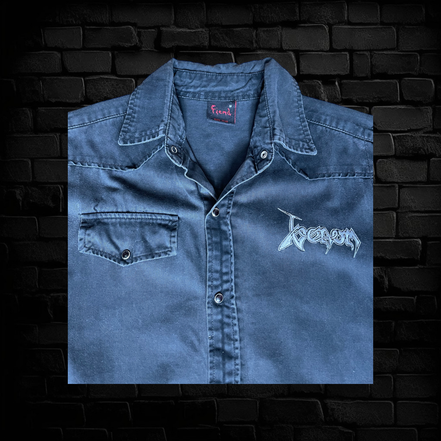 Fiend Cut-off Vest avec logo brodé - Taille M