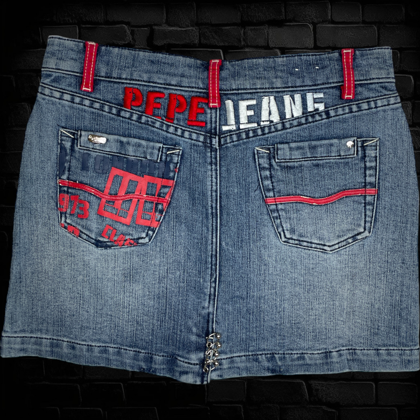 Y2K Pepe Jeans London Denim Minijupe - Taille M
